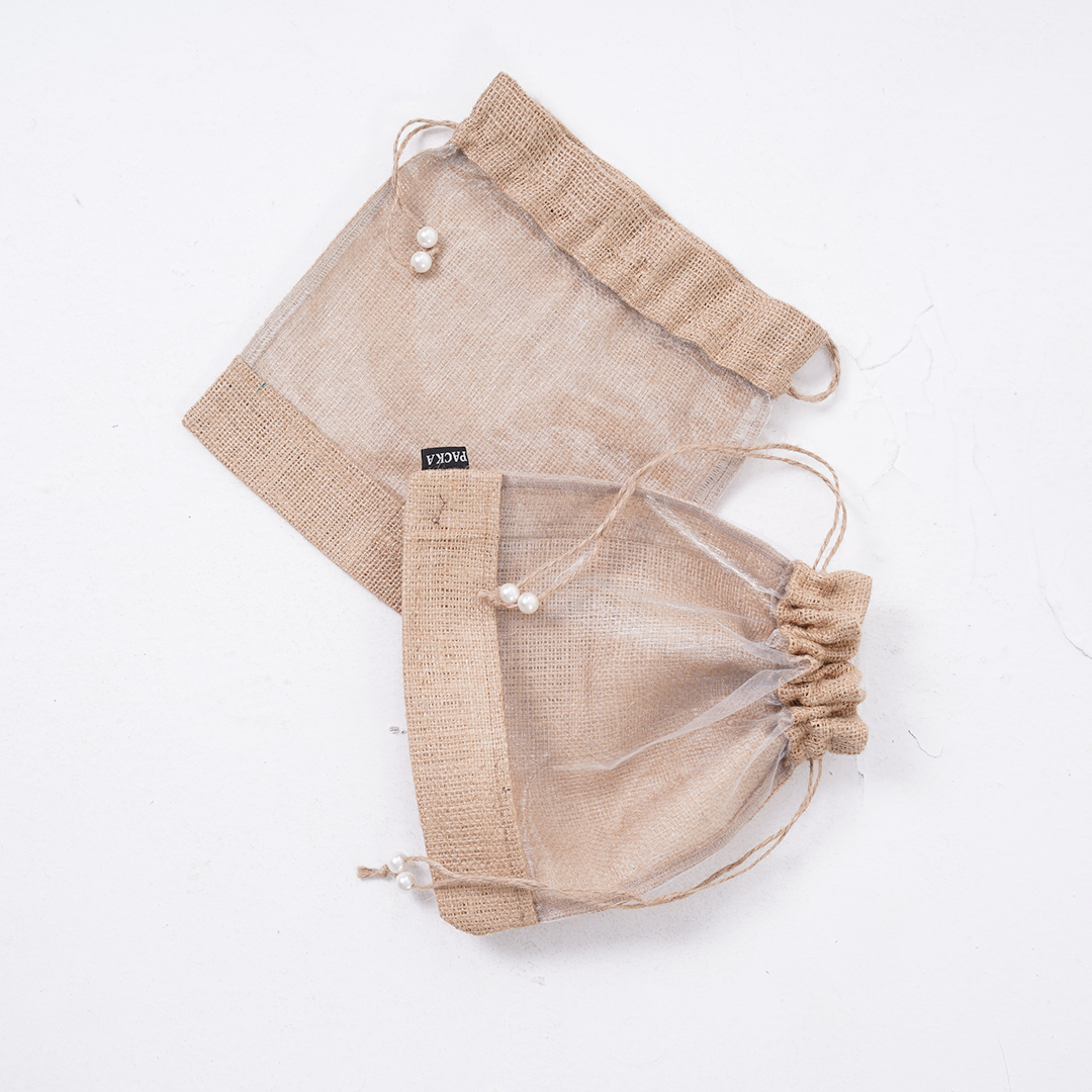 Jute Pouch Bag - SPA Center