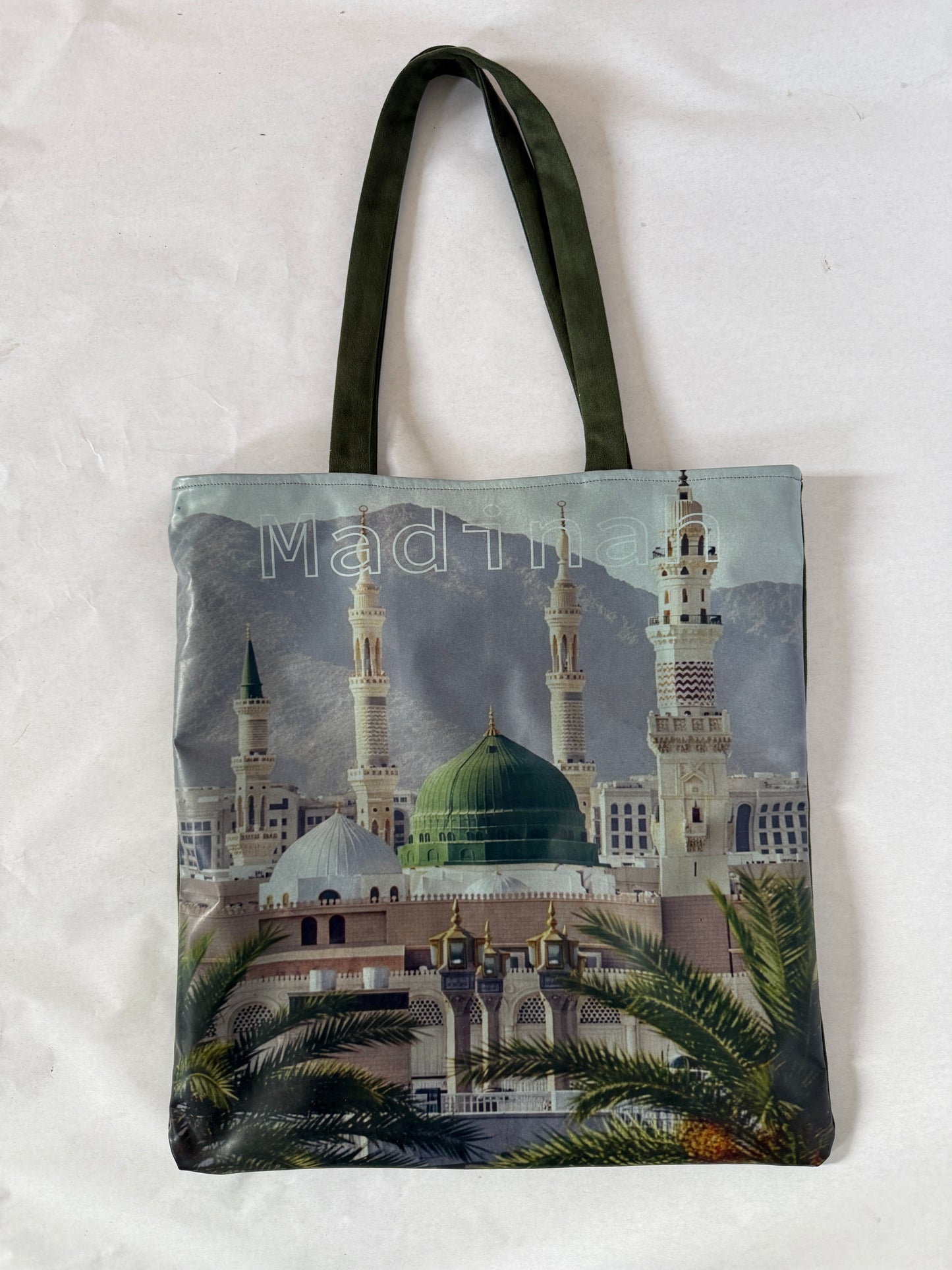 Printed Velvet Tote Bag - Madinah