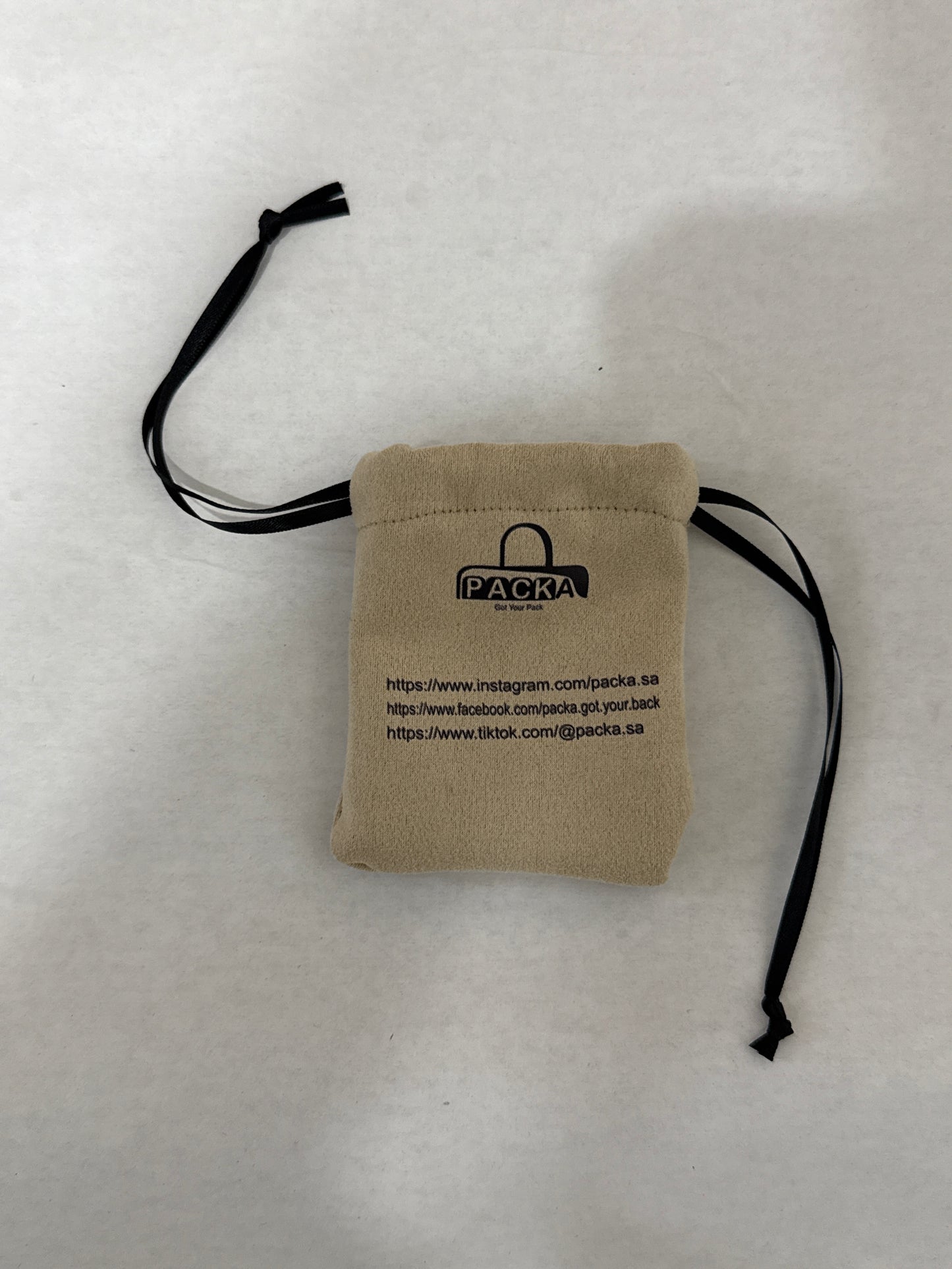 Custom Suede Drawstring Pouch