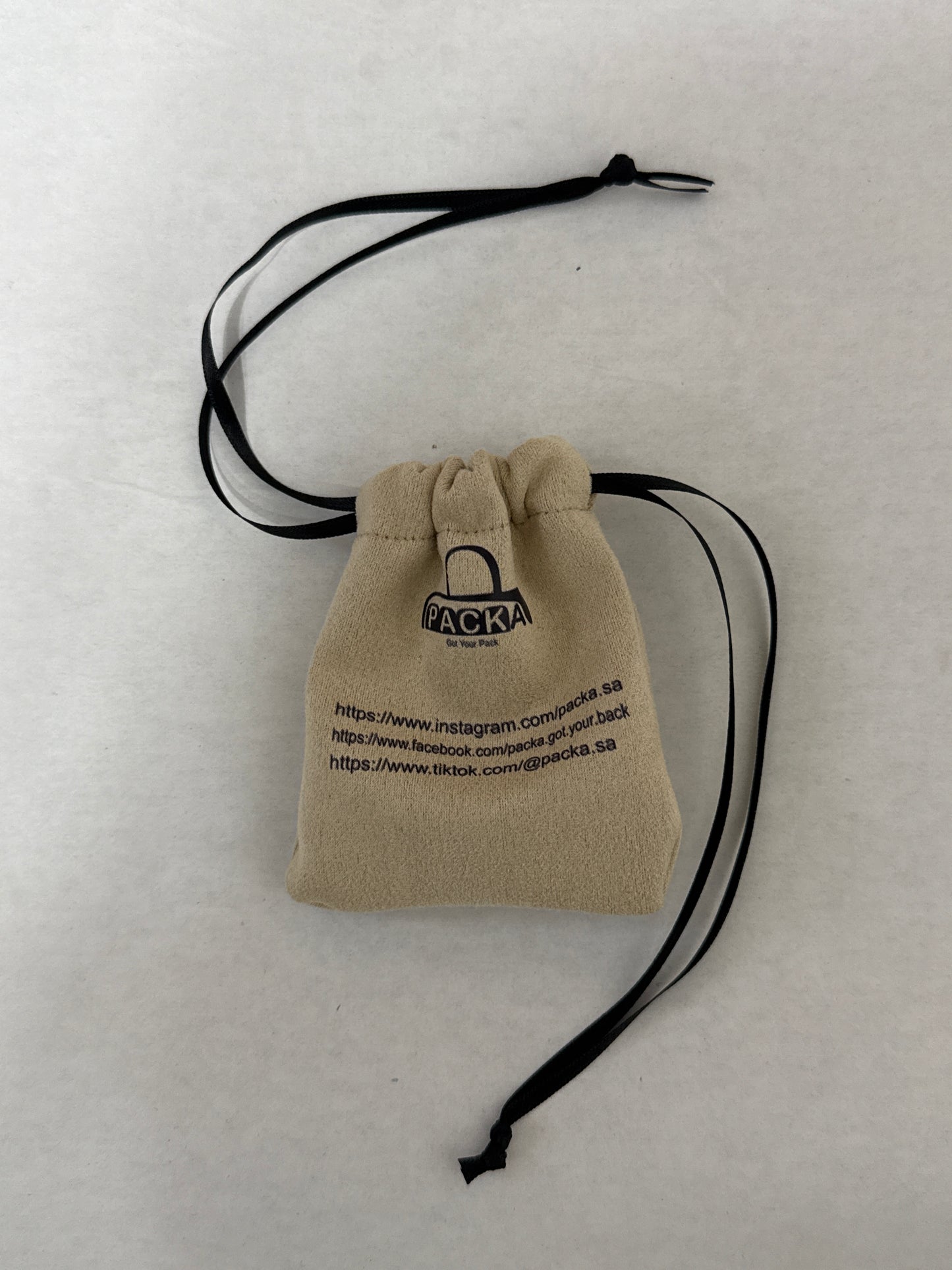 Custom Suede Drawstring Pouch