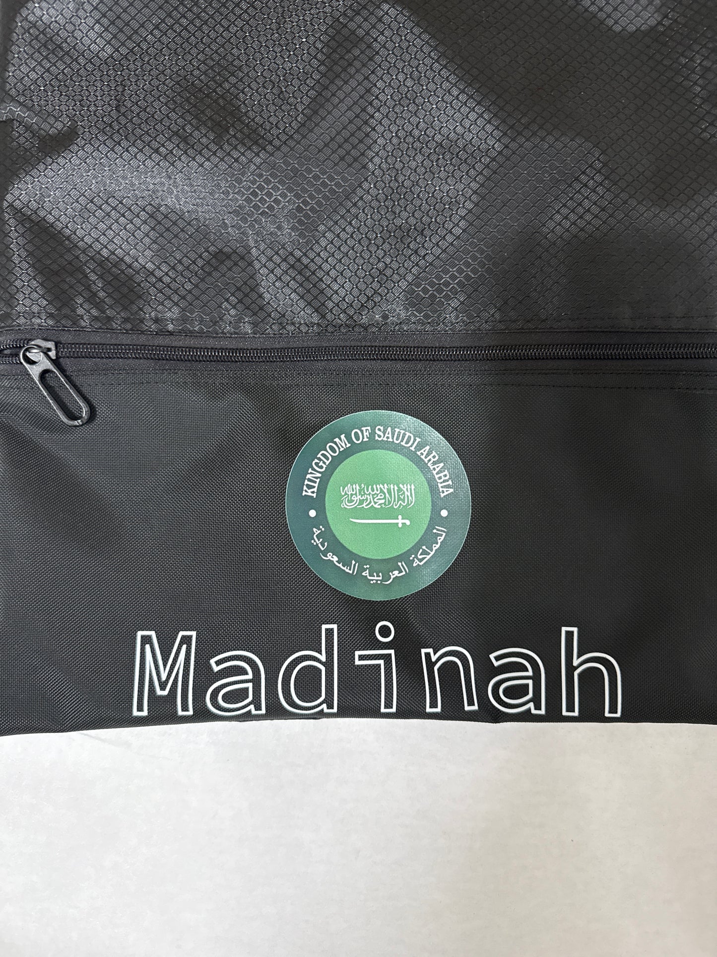 Drawstring Backpack with Zipper