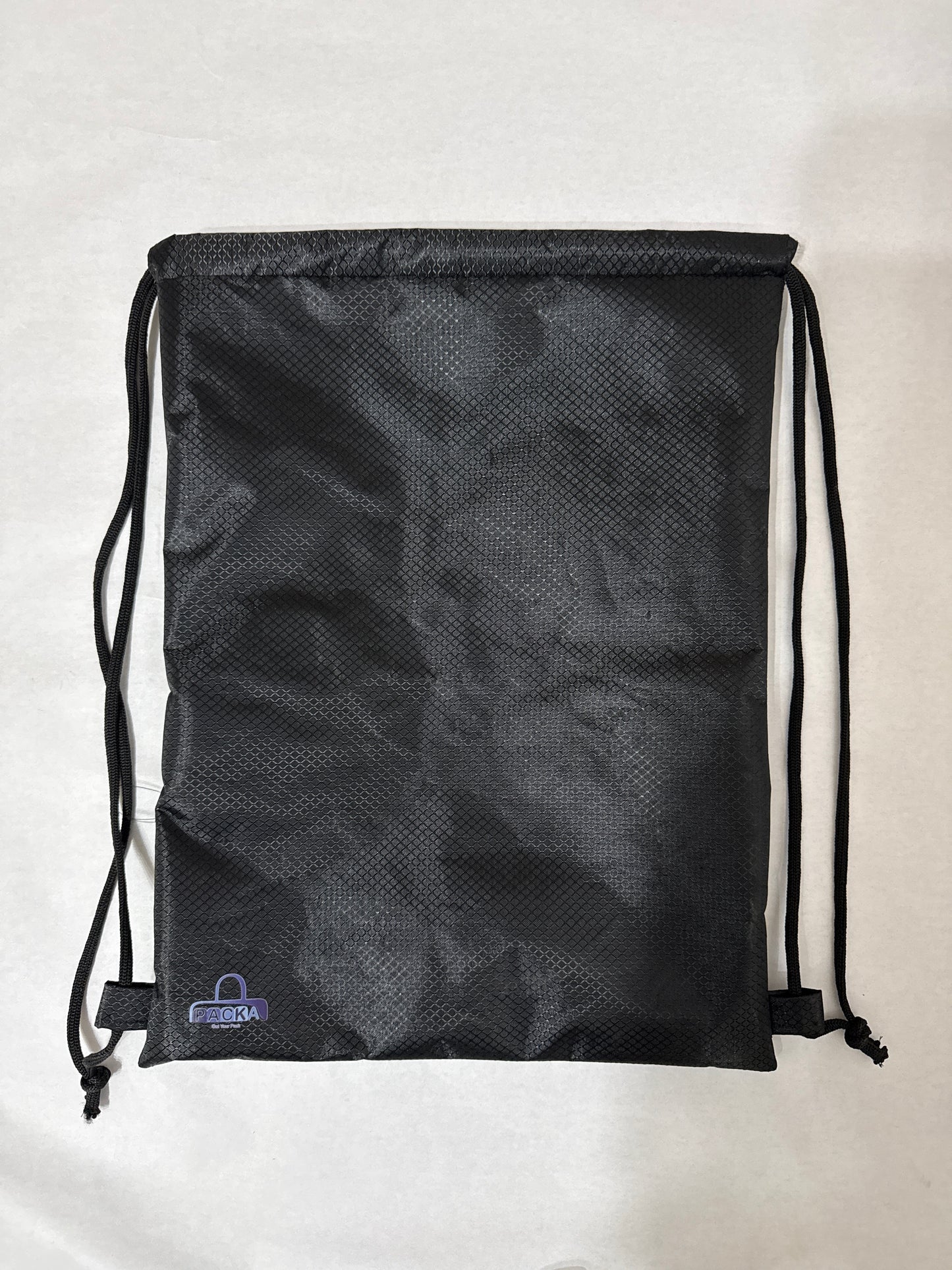 Drawstring Backpack with Zipper