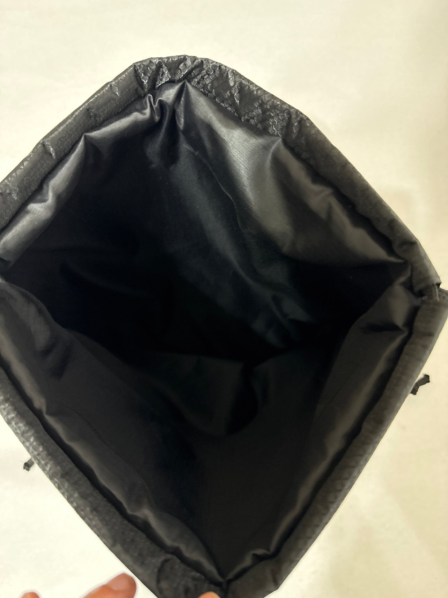 Drawstring Backpack with Zipper