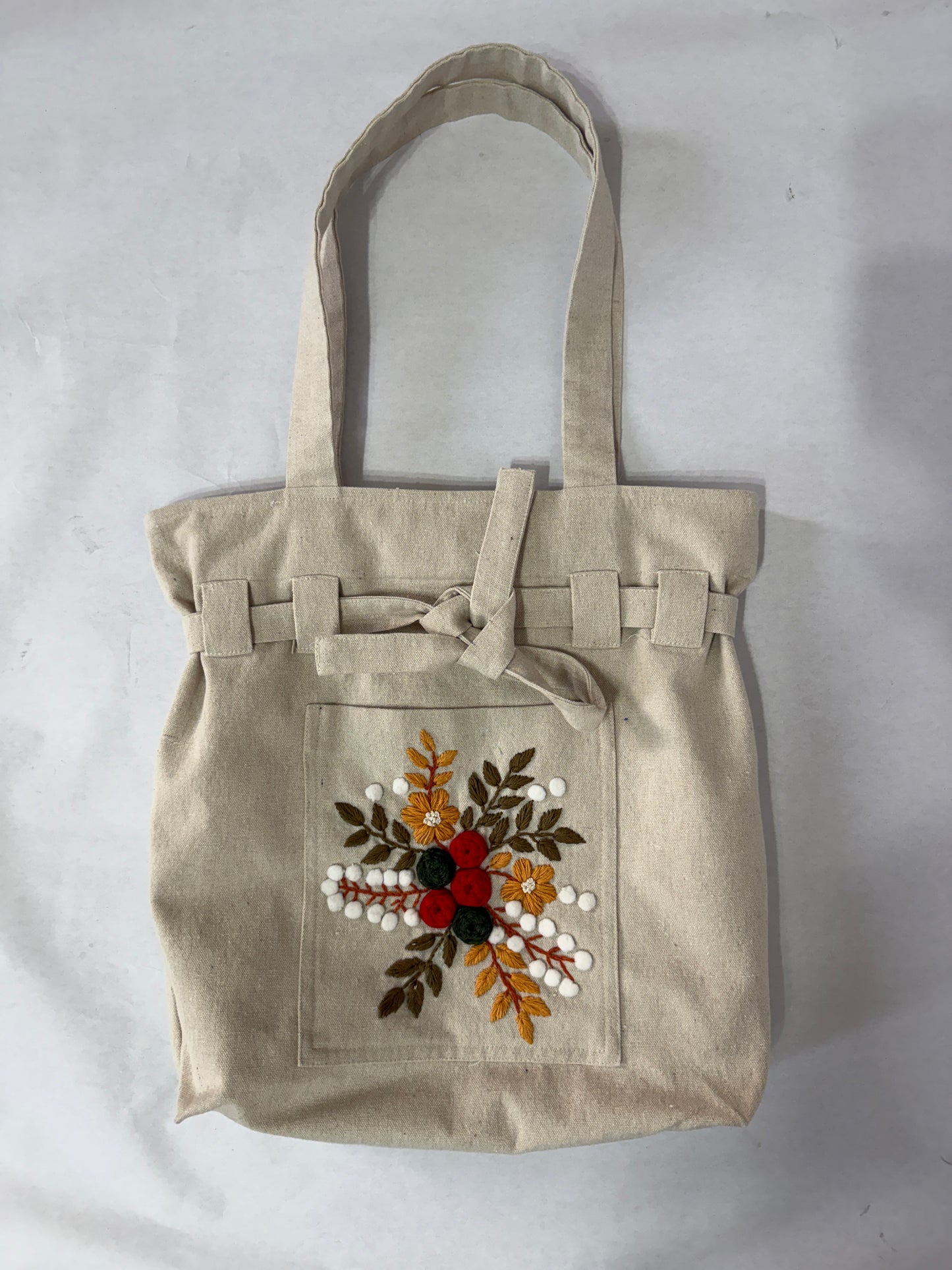 Embroidered Tote Bag