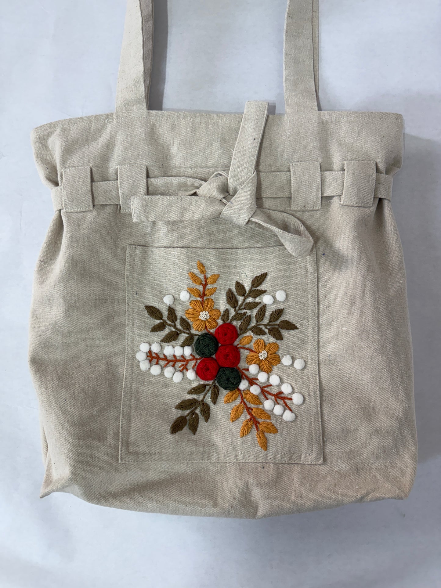 Embroidered Tote Bag
