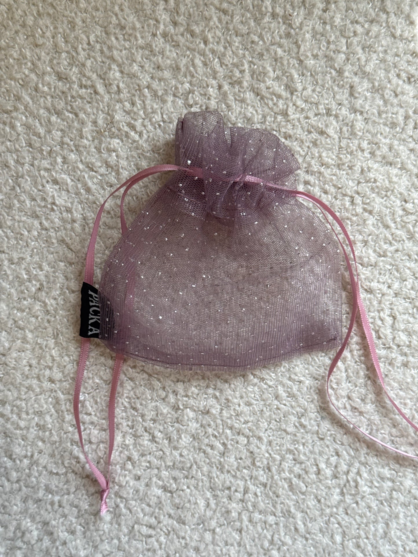 Tulle Dotted Pouch Bag