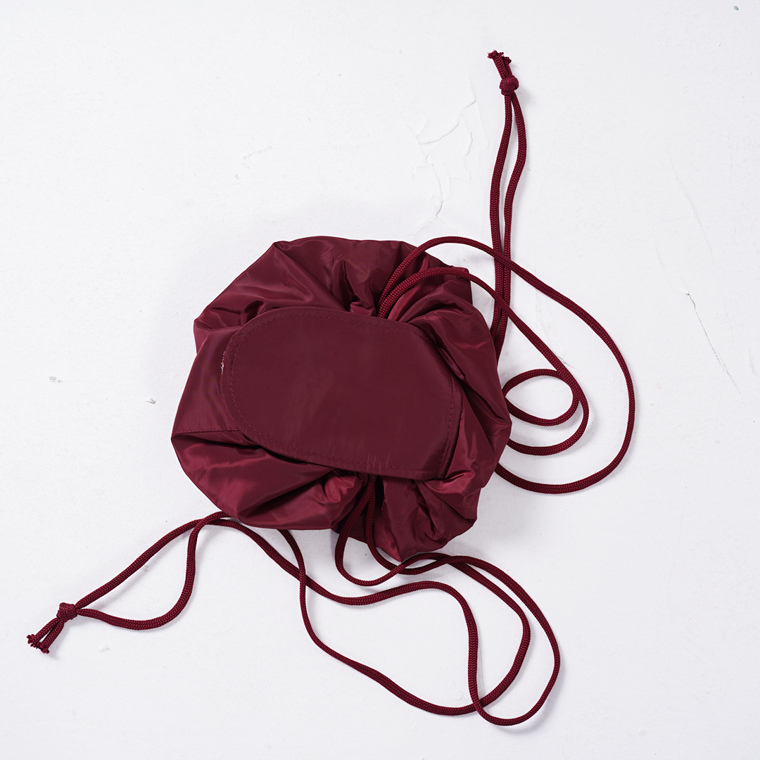 Drawstring Open Flat Makeup Bag